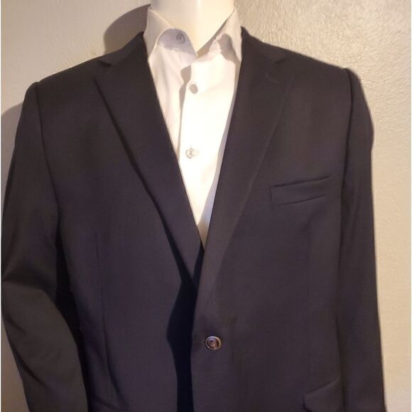 Joesph & Feiss Navy Sport Coat 44R Executive Fit - Picture 2 of 7